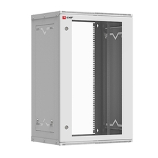 Шкаф телекоммуникационный настенный разборный 18U (600х350) дверь стекло Astra A серия Basic