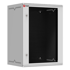 Шкаф телекоммуникационный настенный 15U (600х450) стекло, Astra A серия EKF Basic