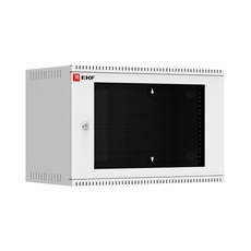 Шкаф телекоммуникационный настенный 6U (600х350) стекло, Astra A серия EKF Basic