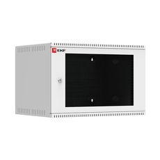 Шкаф телекоммуникационный настенный 6U (600х450) стекло, Astra A серия EKF Basic
