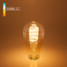 Лампа светодиодная FDL 8W 3300K E27 (ST64 спираль тонированный) | a041014 | Elektrostandard