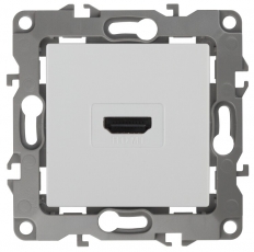 Розетка HDMI 12-3114-01 , белый (10/100/3200) |Б0027481 | ЭРА