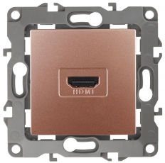 Розетка HDMI 12-3114-14 , медь (10/100/3200) |Б0027489 | ЭРА