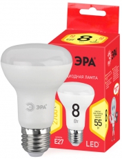 Лампа cветодиодная ECO LED R63-8W-827-E27 (диод, рефлектор, 8Вт, тепл, E27), (10/100/1500) | Б0020635 | ЭРА