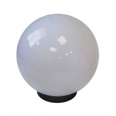 Светильник садово-парковый НТУ 02-100-351 без опоры, шар белый призма D=350 mm | Б0048046 | ЭРА