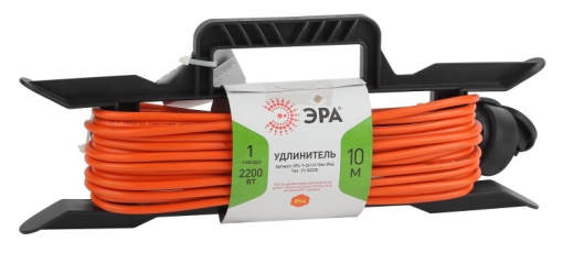 Удлинитель силовой ЭРА UFx-1-2x1.0-10m-IP44 на рамке б/з 1 гн 10м ПВС 2х1 | Б0043039 | ЭРА