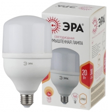 Лампа светодиодная промышленная LED POWER T80-20W-2700-E27 (диод, колок, 20Вт, тепл, E27) (40/600) (40/1280) | Б0049587 | ЭРА