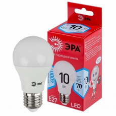 Лампа светодиодная LED A60-10W-840-E27 R (диод, груша, 10Вт, нейтр, E27) (10/100/2000) | Б0049635 | ЭРА
