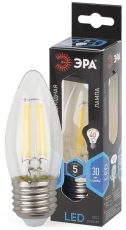 Лампа светодиодная F-LED B35-5W-840-E27 Лампы СВЕТОДИОДНЫЕ F-LED ЭРА (филамент, свеча, 5Вт, нейтр, E27) | Б0027934 | ЭРА