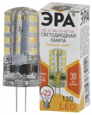 Лампа светодиодная LED JC-3W-12V-827-G4 (диод, капсула, 3Вт, тепл, G4) | Б0033193 | ЭРА