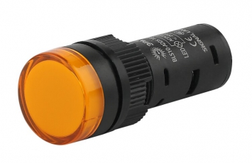 Лампа AD16DS(LED)матрица d16мм желтый 24В AC/DC (10/1000/24000) | Б0045610 | ЭРА