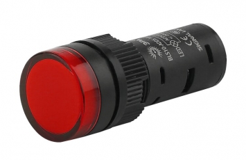 Лампа AD16DS(LED)матрица d16мм красный 230В AC (20/1000/40000) | Б0045616 | ЭРА