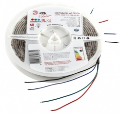Лента светодиодная LS5050-14,4-60-12-RGB-IP65-1 year-5m | Б0002347 | ЭРА