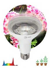 Лампа светодиодная фито для растений 15Вт E27 белый спектр FITO-15W-Ra90-E27 | Б0039173 | ЭРА