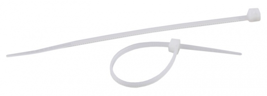 Кабельная стяжка 5x200 Белый White (100 штук) (100 pcs) | Б0039385 | ЭРА