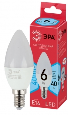 Лампа светодиодная ECO LED B35-6W-840-E14 (диод, свеча, 6Вт, нейтр, E14) | Б0020619 | ЭРА