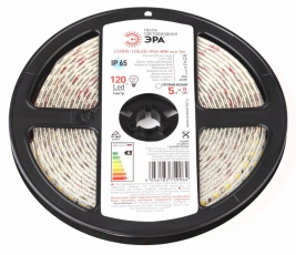Лента светодиодная 120 диодов IP65 теплый белый свет LS2835-120LED-IP65-WW-eco-5m | Б0035600 | ЭРА