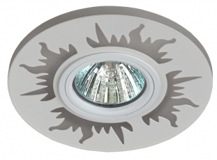 Светильник точечный декоративный cо светодиодной подсветкой DK LD30 WH MR16, 220V, max 11W, белый | Б0036478 | ЭРА