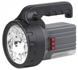 Фонарь прожекторный FA55M Акку 6V2.5Ah, 9xLED, галоген10W, люм7W,ЗУ 220V, карт (12/144) | C0028107 | ЭРА