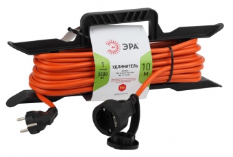Удлинитель силовой ЭРА UFx-1e-3x1.5-10m-IP44 на рамке c/з 1 гн 10м ПВС 3x1.5 | Б0046828 | ЭРА