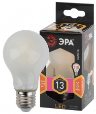 Лампа светодиодная F-LED A60-13W-827-E27 frost (филамент, груша мат., 13Вт, тепл, Е27) | Б0044090 | ЭРА