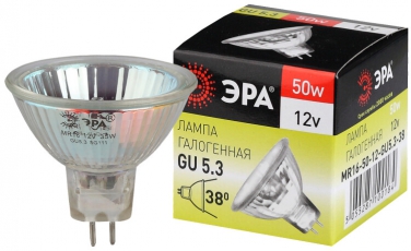 Лампа светодиодная GU5.3-MR16-50W-12V-CL (галоген, софит, 50Вт, нейтр, GU5.3) (10/200/4800) | Б0051798 | ЭРА