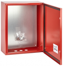 Щит с монтажной панелью КРАСНЫЙ ЩМПг-06 IP54 (500х400х175) (28) | Б0047704 | SIMPLE ЭРА