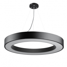 Светильник светодиодный Geometria Ring SPO-134-B-40K-056 56Вт 4000К 4200Лм IP40 800*800*80 черный подвесной | Б0050565 | ЭРА