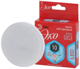 Лампа светодиодная RED LINE ECO LED GX-10W-840-GX53 GX53 10т таблетка нейтральный белый свет | Б0036544 | ЭРА