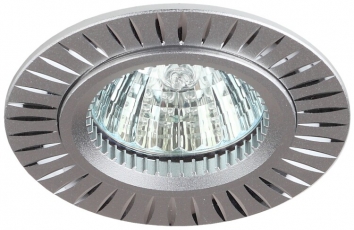 Светильник встраиваемый под лампу KL31 AL/SL MR16,12V/220V, 50W серебро | C0043816 | ЭРА