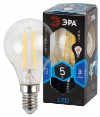 Лампа светодиодная LED 5Вт E14 220В 4000К F-LED Р45 шар | Б0019007 | ЭРА