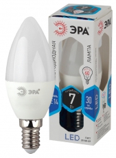 Лампа светодиодная LED 7Вт E14 220В 4000К smd B35 свеча | Б0020539 | ЭРА