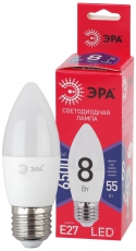 Лампа светодиодная ЭКО LED B35-8W-865-E27 R (диод, свеча, 8Вт, хол, E27) | Б0045342 | ЭРА