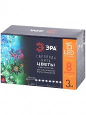 Гирлянда светодиодная Нить Цветы 3 м мультиколор, 220V, ENIN-3Z , IP20 (36/864) | Б0041896 | ЭРА