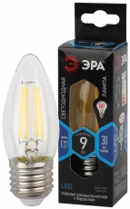 Лампа светодиодная F-LED B35-9w-840-E27 (филамент, свеча, 9Вт, нейтр, E27) | Б0046997 | ЭРА