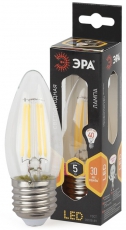 Лампа светодиодная F-LED B35-5W-827-E27 Лампы СВЕТОДИОДНЫЕ F-LED ЭРА (филамент, свеча, 5Вт, тепл, E27) | Б0027933 | ЭРА