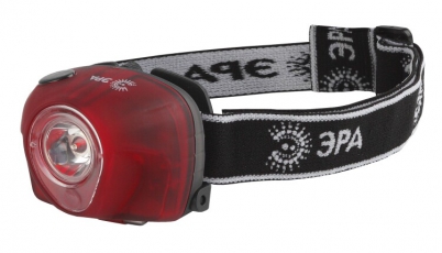 Фонарь налобный GB-502 3W LED аварийный сигнал, 3хААА, 4 режима, бл. | Б0036615 | ЭРА