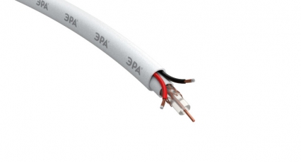 Кабель для аналогового видеонаблюдения Simple KL-0.5-PVC КВК-В-2 +2x0,5 мм?, бухта 200 метров, белый | Б0052736 | ЭРА