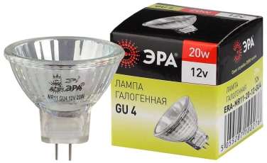 Лампа галогенная 20Вт 12В GU4 MR11 | C0027361 | ЭРА