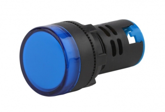 Лампа AD22DS(LED)матрица d22мм синий 24В AC/DC (10/1000/12000) | Б0045613 | ЭРА
