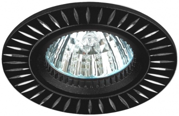 Светильник встраиваемый под лампу KL31 AL/BK MR16,12V/220V, 50W черный/серебро | C0043817 | ЭРА