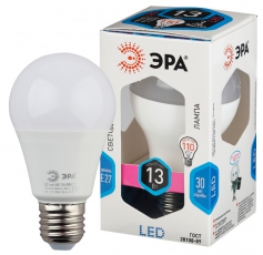 Лампа светодиодная LED 13Вт Е27 4000К СТАНДАРТ smd A60-13W-840-E27 | Б0020537 | ЭРА