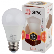 Лампа светодиодная LED 13Вт Е27 220В 2700К smd A60 груша | Б0020536 | ЭРА