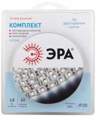 Комплект светодиодной ленты 2835kit-4,8-60-12-IP20-6500-5m | Б0043061 | ЭРА