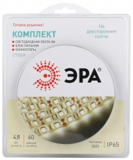 Комплект светодиодной ленты 2835kit-4,8-60-12-IP65-2700-5m | Б0043064 | ЭРА