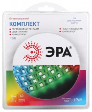 Комплект светодиодной ленты 5050kit-14,4-60-12-IP65-RGB-5m | Б0043070 | ЭРА