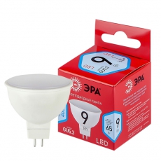 Лампа светодиодная LED MR16-9W-840-GU5.3 R (диод, софит, 9Вт, нейтр, GU5.3) | Б0050199 | ЭРА