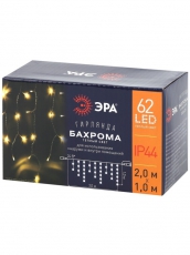 Гирлянда светодиодная Бахрома 2м*1м теплый свет, ENOB-2B , 24V, IP44 (80/960) | Б0041907 | ЭРА
