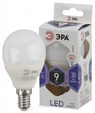 Лампа светодиодная LED 9Вт Е14 6000К smd P45-9W-860-E14 | Б0031411 | ЭРА