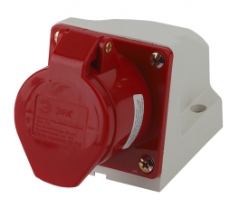 Розетка стационарная наружная 114 3Р+РЕ 16А 380В IP44 | Б0032875 | ЭРА